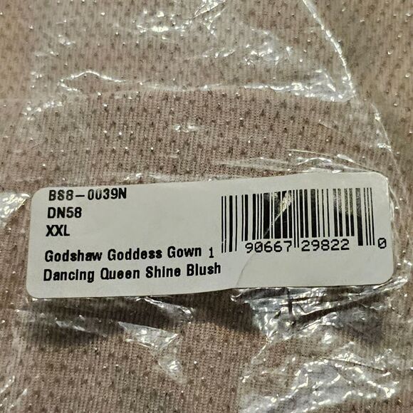 Show Me Your Mumu Godshaw Goddess Gown Dancing Queen Shine Blush XXL - Picture 5 of 5